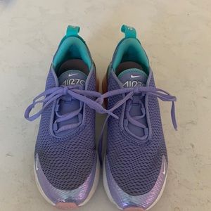 Nike Air Max Youth Size 2.5 in adorable lavender, turquoise and pink!